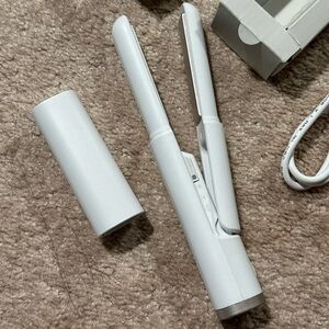 Portable White Hair Straightener Travel Japanese Mini USB-powered 7-inch